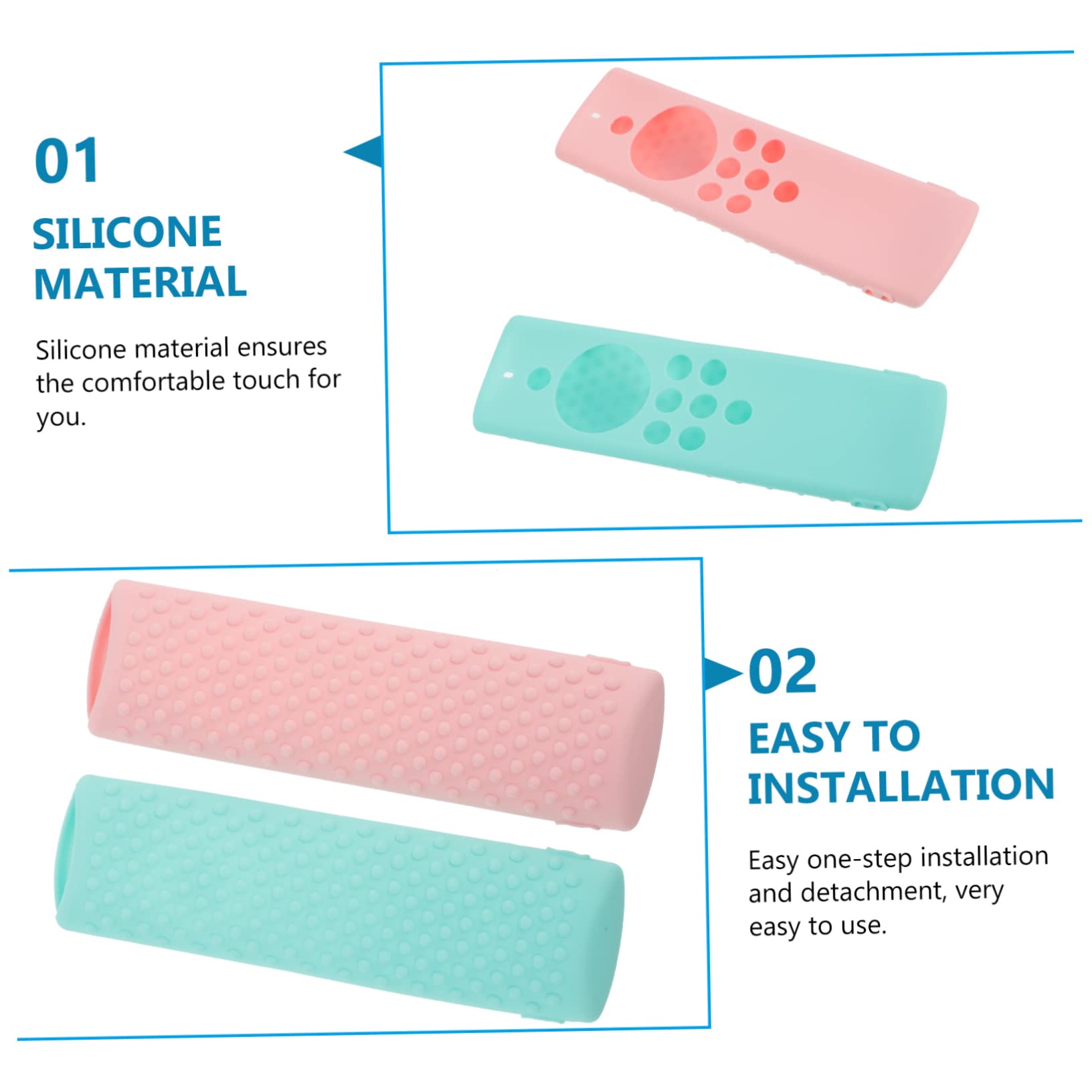 jojofuny 6pezzi Custodia Protettiva Per Telecomando Tv Silicone Compatibile Stick Colori e Protezione Antisgocciolamento e Antiurto Per Telecomandi