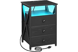 AMHANCIBLE Power Nightstand: Illuminate Your Nights, Charge Your Devices