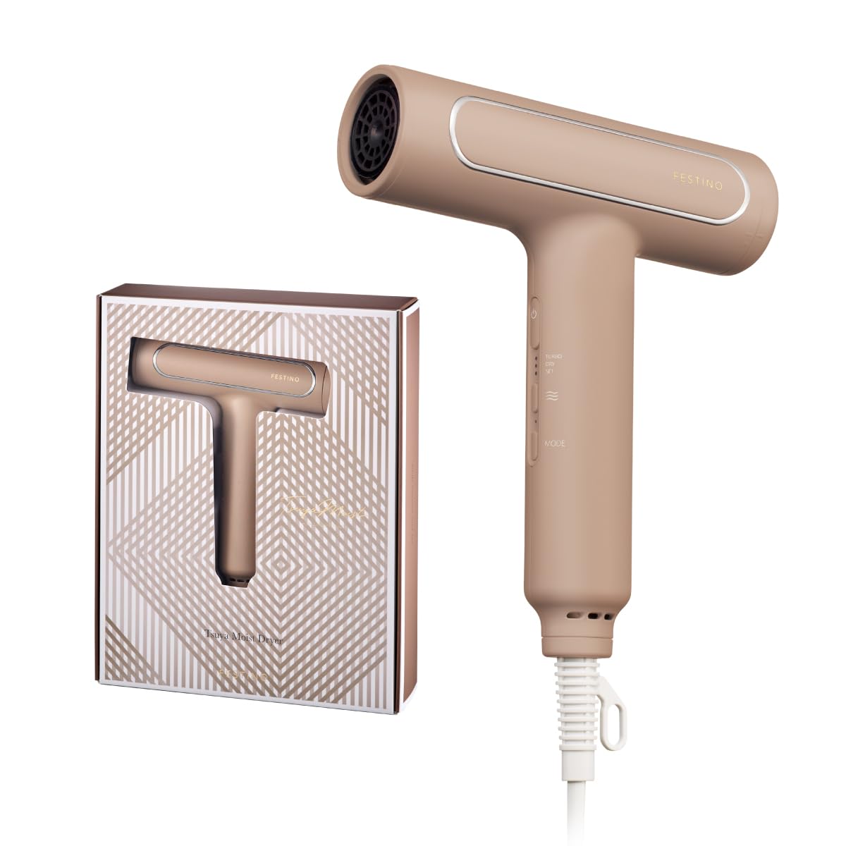 【新品未使用未開封】FESTINO ツヤモイストドライヤー(SMHB-029) FESTINO（フェスティノ） ツヤモイストドライヤー｜SMHB-029-WH｜[通販
