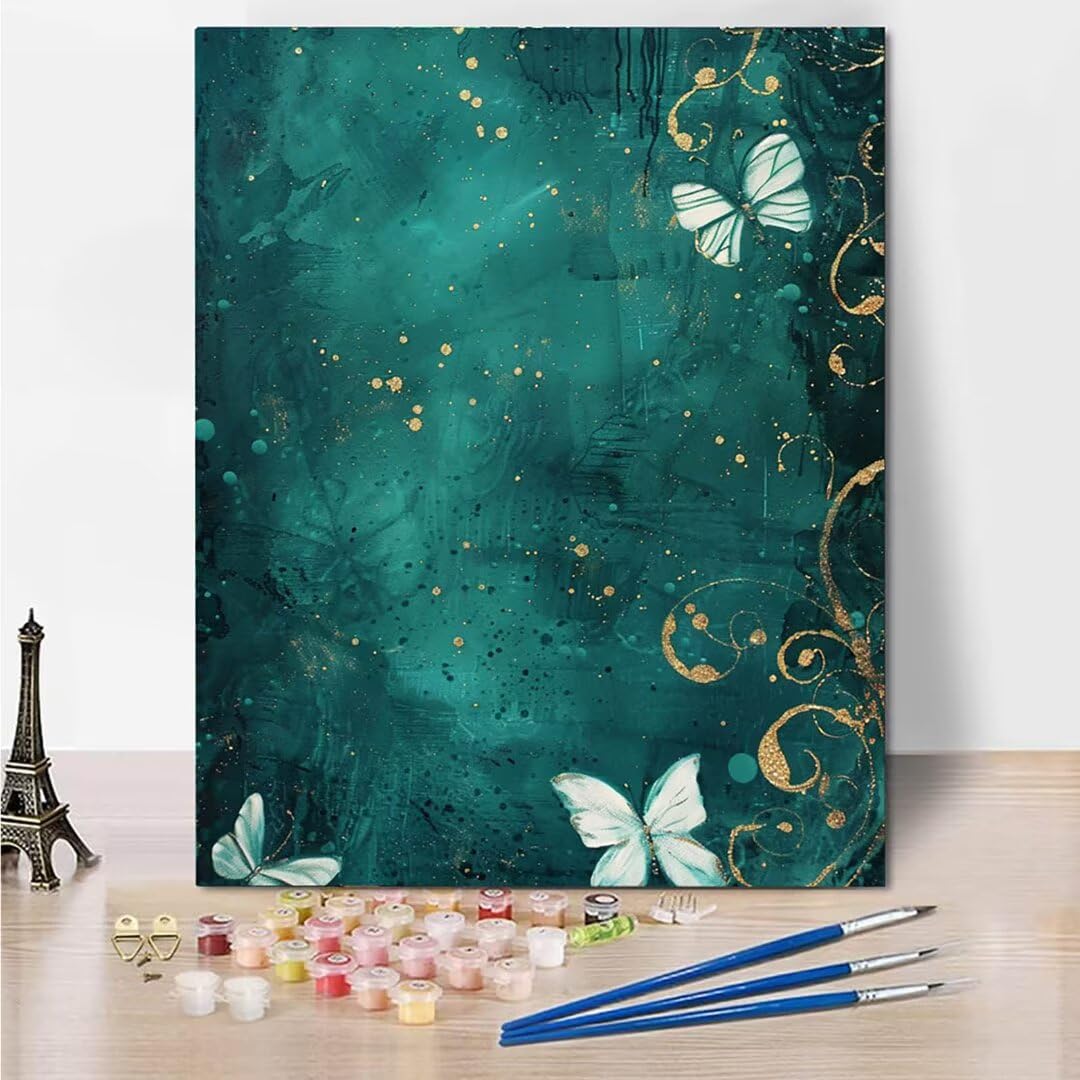 RNXAOPEN Dipingere con i Numeri Bambini, Passatempo per Adulti Kit Lavoretti Creativi per Bambini, Paint by Numbers Idee Regalo Bambina Bambino, Giochi Creativi Giochi Bambina name 70x95cm 1154-5
