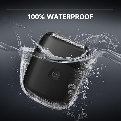 Miniatura 3 de Afeitadoras eléctricas de papel de aluminio para hombres, mini maquinilla de afeitar eléctrica para cara, IPX7 impermeable, para viajes y hogar,