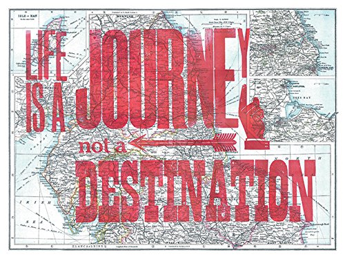 The Art Group "Asintended Journey Canvas Print, Cotton, Multi-Colour, 1.80 x 30.00 x 40.00 cm