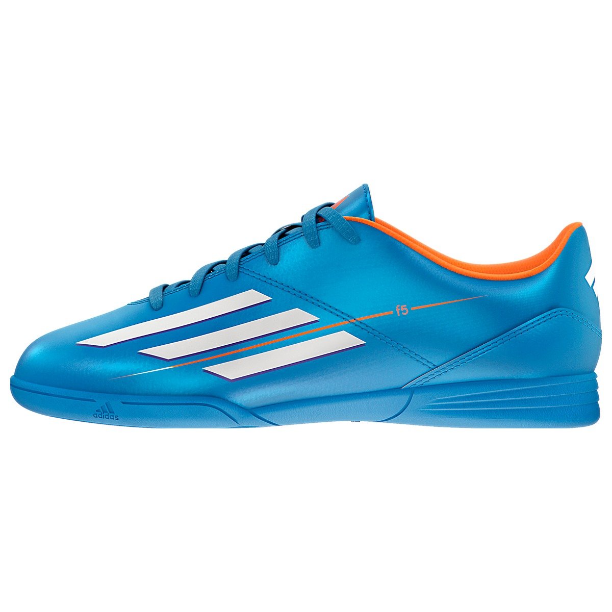 Adidas F5 Indoor Junior Soccer Shoes Solar Blue (Big Kid)