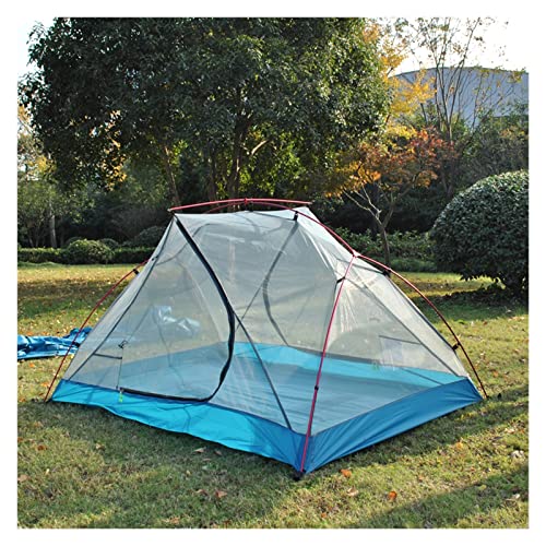 Tente 2 personnes 20D en silicone ultralégère noire avec arceaux alu pour randonnée