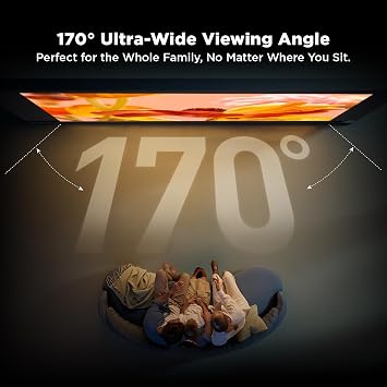 ALR Screen for Ultra Short Throw Projector, 95% Ambient Ceiling Light Rejecting, 4K/8K UHD, Active 3D, Fixed Frame 16:9, Wall Mount Anti Daylight UST, Black Series, 100 inch