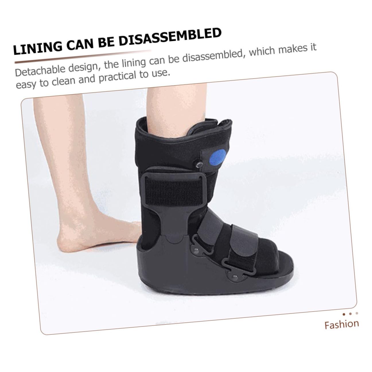 Homoyoyo Ankle Boot Brace with Inflatable Cushion, Low-profile Sprain Rehabilitation Shoe, Medical Foot Support Brace for Adult and Post-surgery