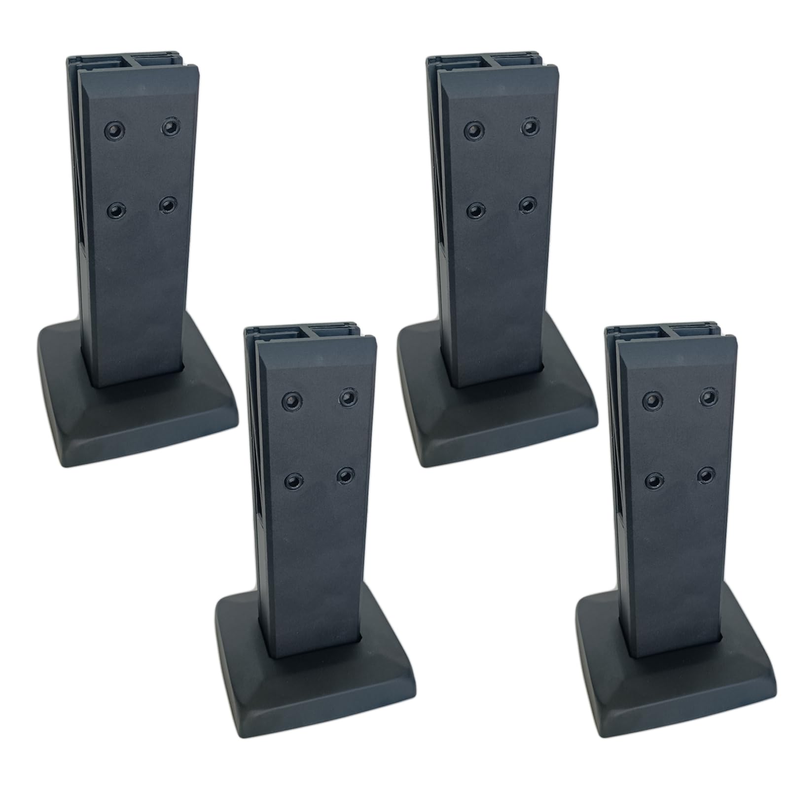 Fixation pour balustrade en verre : résistant à la rouille, pack de 4 spigots