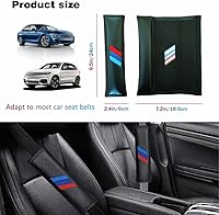 Vista 2 de Funda para cinturón de seguridad de coche M de 3 colores, almohadilla con textura de fibra de carbono para cinturón de seguridad de coche, suave