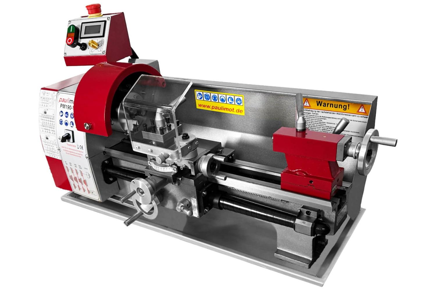 PAULIMOT Lunetta Fissa Per Tornio PM190-V – Altezza 90 Mm, Passaggio 45 Mm