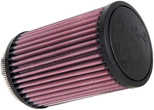 K&N Filtro de entrada de aire universal con abrazadera alto rendimiento, premium, lavable, filtro de aire de repuesto diámetro de la brida 2.875