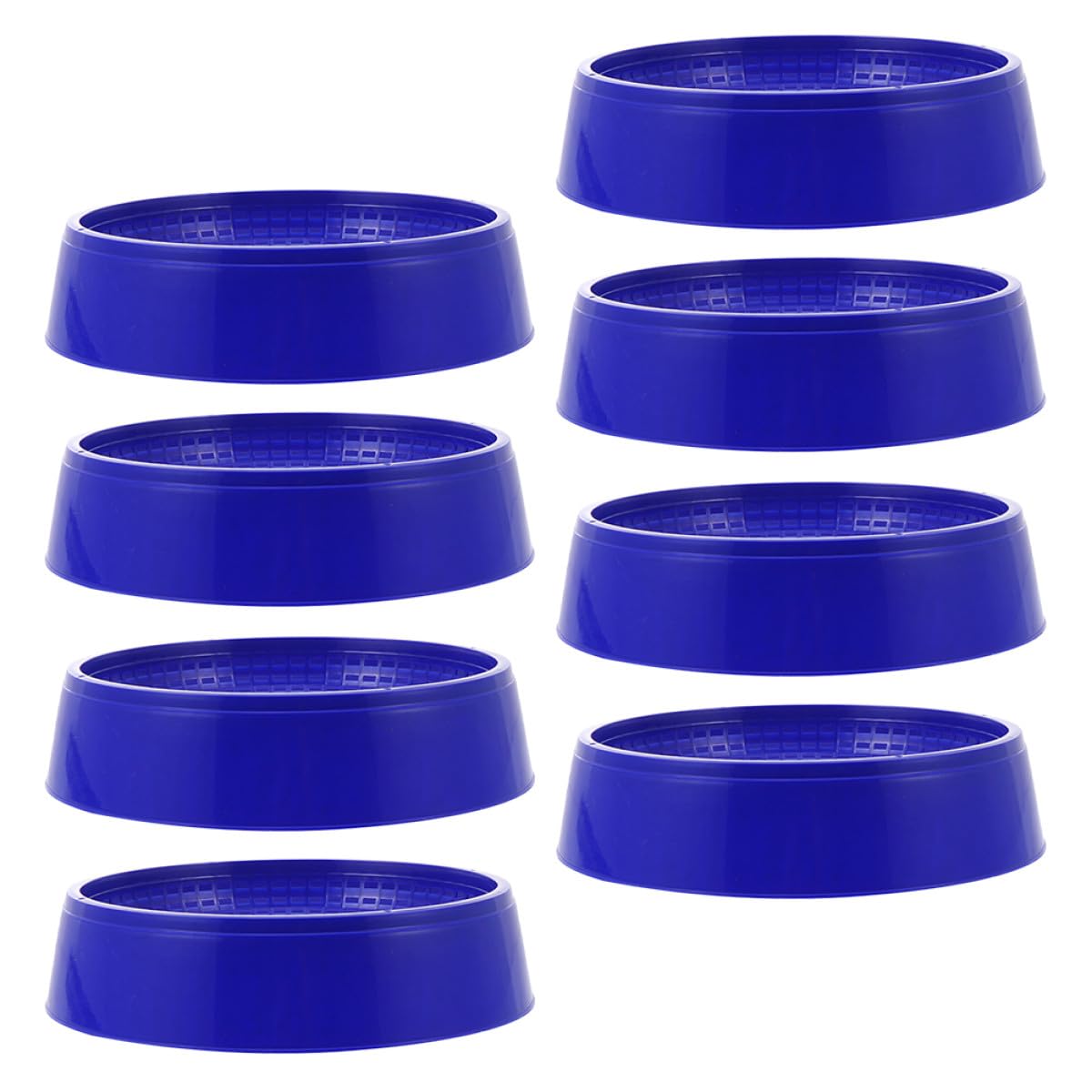 GALPADA Ciotole Nido per Piccioni in Plastica Blu, 8 Pezzi | Base Antiscivolo e Stabile, per Allevamento di Piccoli Uccelli, Ambiente Confortevole e Ordinato