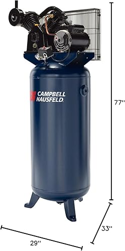 Miniatura 5 de CAMPBELL HAUSFELD Compresor de aire vertical de 60 galones 230 V, 3.7 HP, 175 PSI, ideal para proyectos de mejoras para el hogar, compresores de