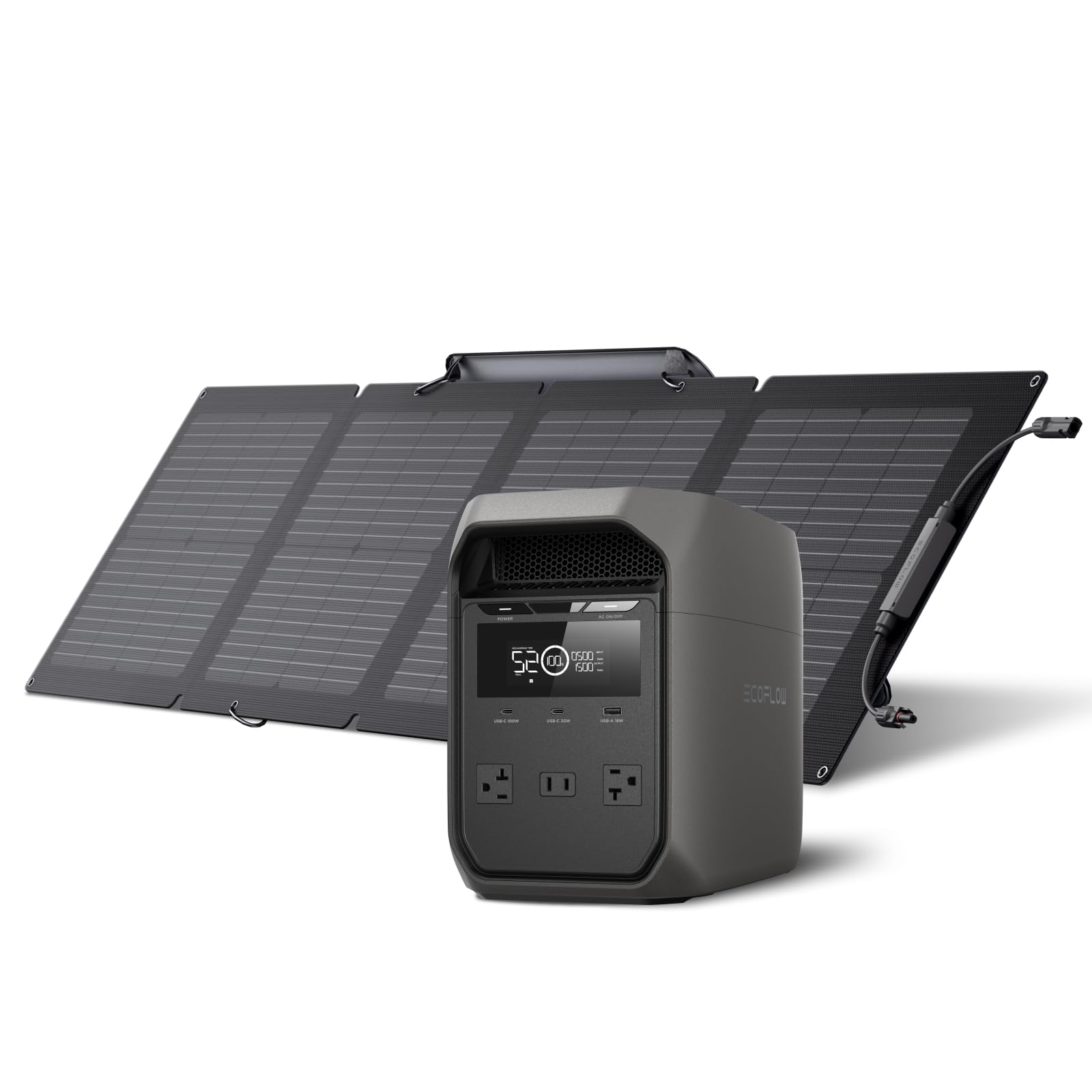 Amazon.co.jp: EcoFlow DELTA 3 Classic ポータブル電源 ソーラー