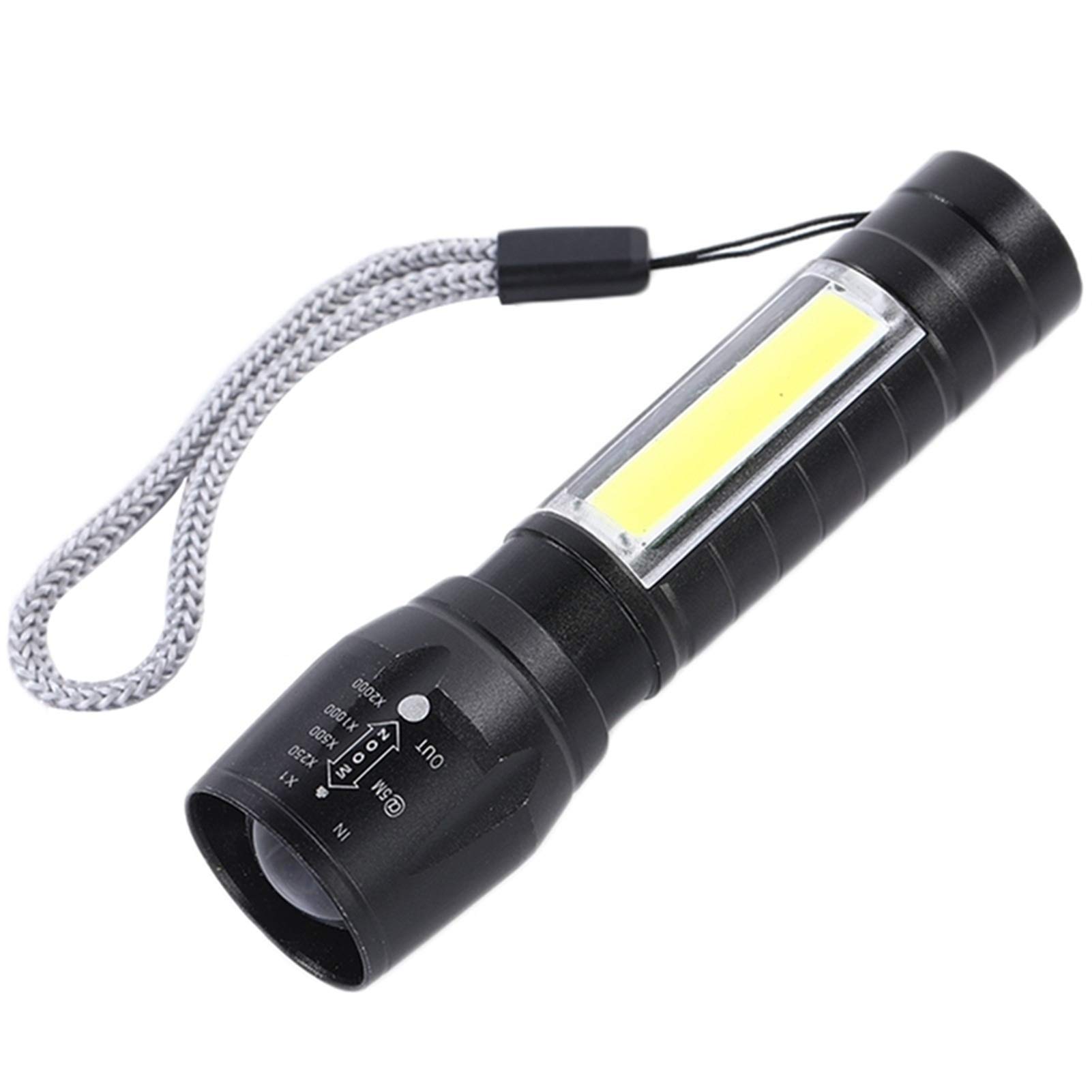 Bardzo długa latarka elektryczna w trybie gotowości Mini XPE Latarka ze stopu aluminium Silne światło Zoom Długi-USB Wielofunkcyjna latarka wielokrotnego ładowania jako Power Bank i akcesori