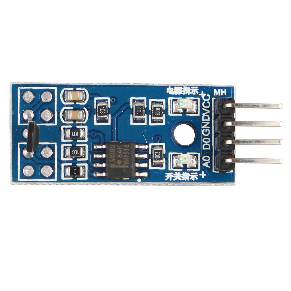 Hall sensore di velocità del motore modulo 3144E singolo Open Circuit misurazione del campo magnetico Compatibile con Arduino