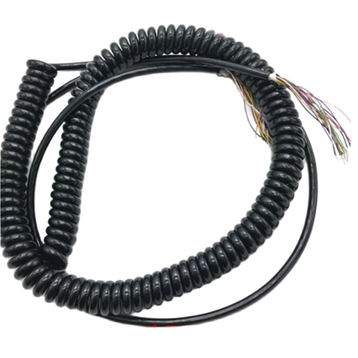 BDAYEK Spring Spiral Cable 12 Cores Spring Spiral Cable Stretchable 3 Meters to 4 Handheld Encoder Manual Generator