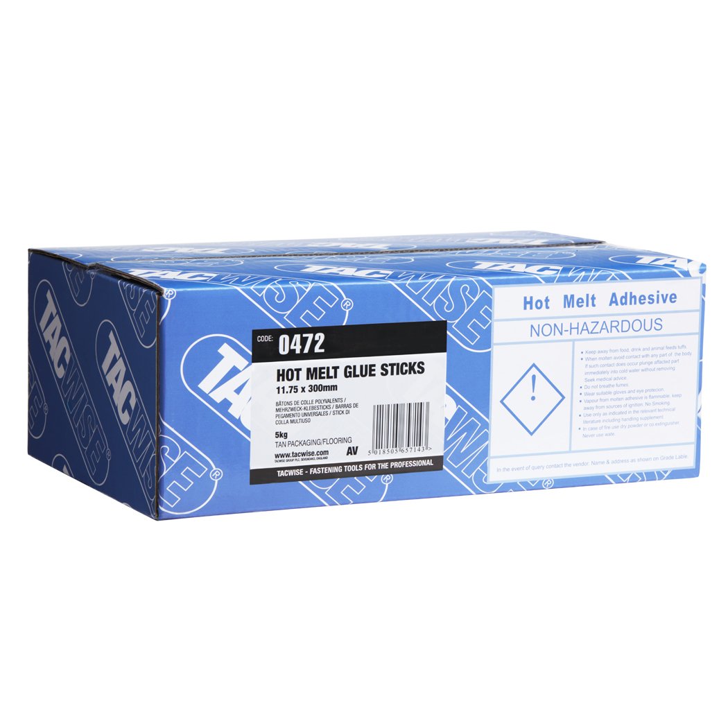 Tacwise 0472 Hot Melt Glue Sticks, 11.75mm x 300mm, Pack of 160, Tan