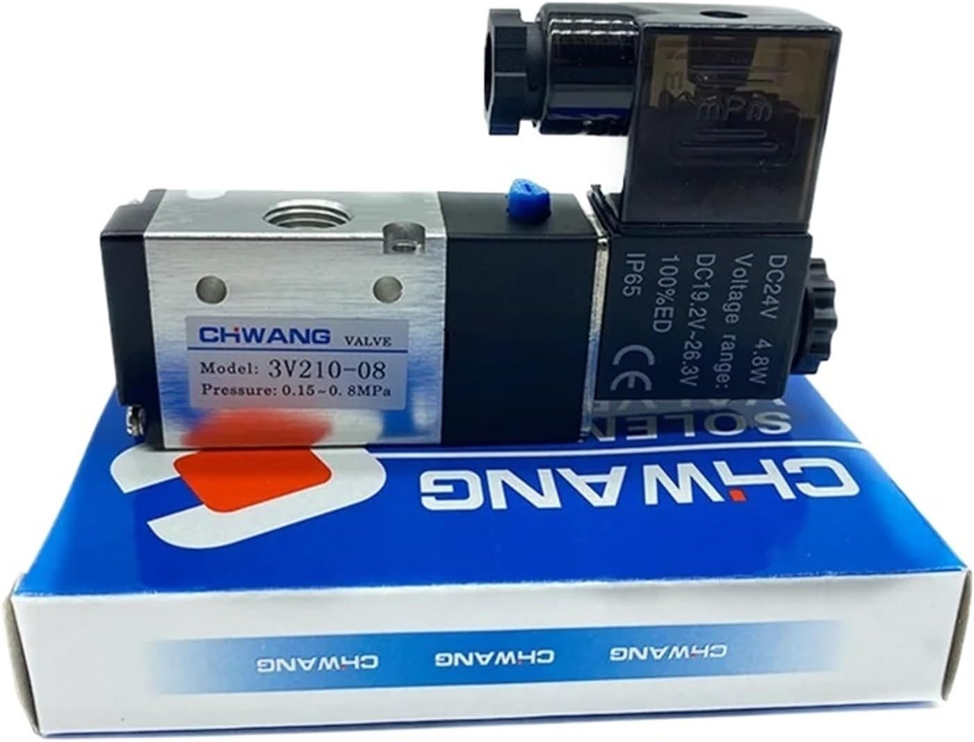 1Pcs DC12V DC24V AC220V 3V210-08 2 Position 3 Way 1/4 PT Air Pneumatic Solenoid Valve(DC12V)