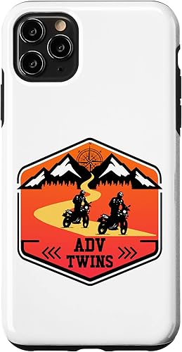 Miniatura 1 de iPhone 11 Pro Max Adv Twins Riders Motorcycle Biker Off-Road Brother Sister Case