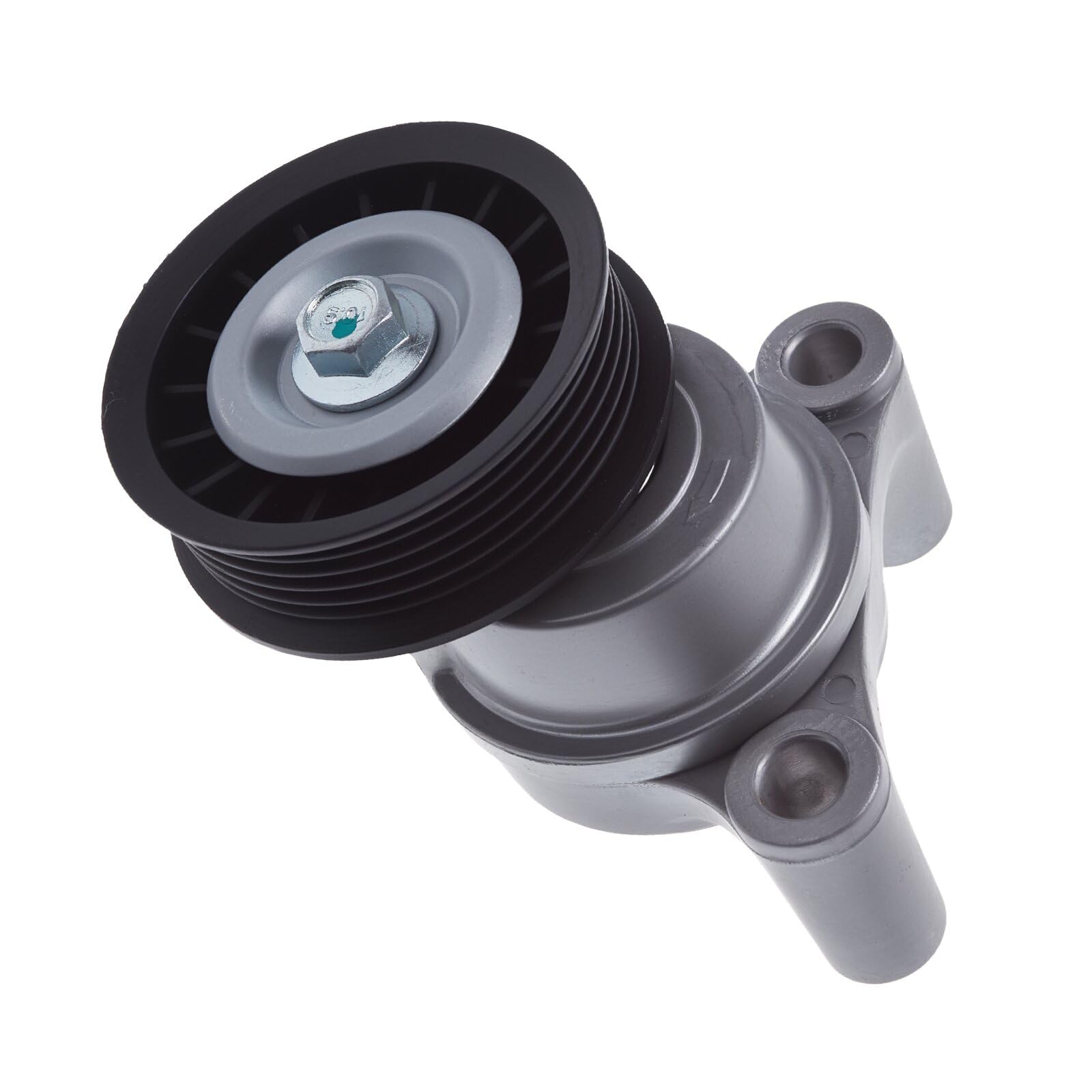TUCAREST 39083 (Two Bolt Design) Accessory Drive Belt Tensioner Pulley Assembly Fit For 09-13 Cadi-llac Escalade/Chevy Avalanche Colorado Silverado 1500 /G-MC Canyon Yukon [# 89397 12609719 49436]