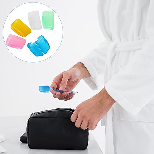 Miniatura 7 de 5 tapas de viaje para cepillos de dientes, fundas portátiles para cepillos de dientes, funda protectora para cepillo de dientes, soporte de cabeza