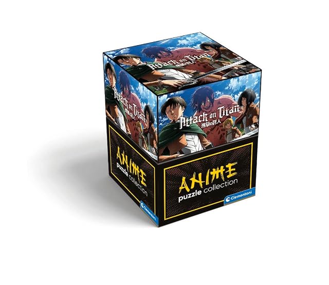 Clementoni - Puzzle Adulto Attack on Titans 500 Piezas Caja Cubo edición Especial - Desde 14 años (35139)