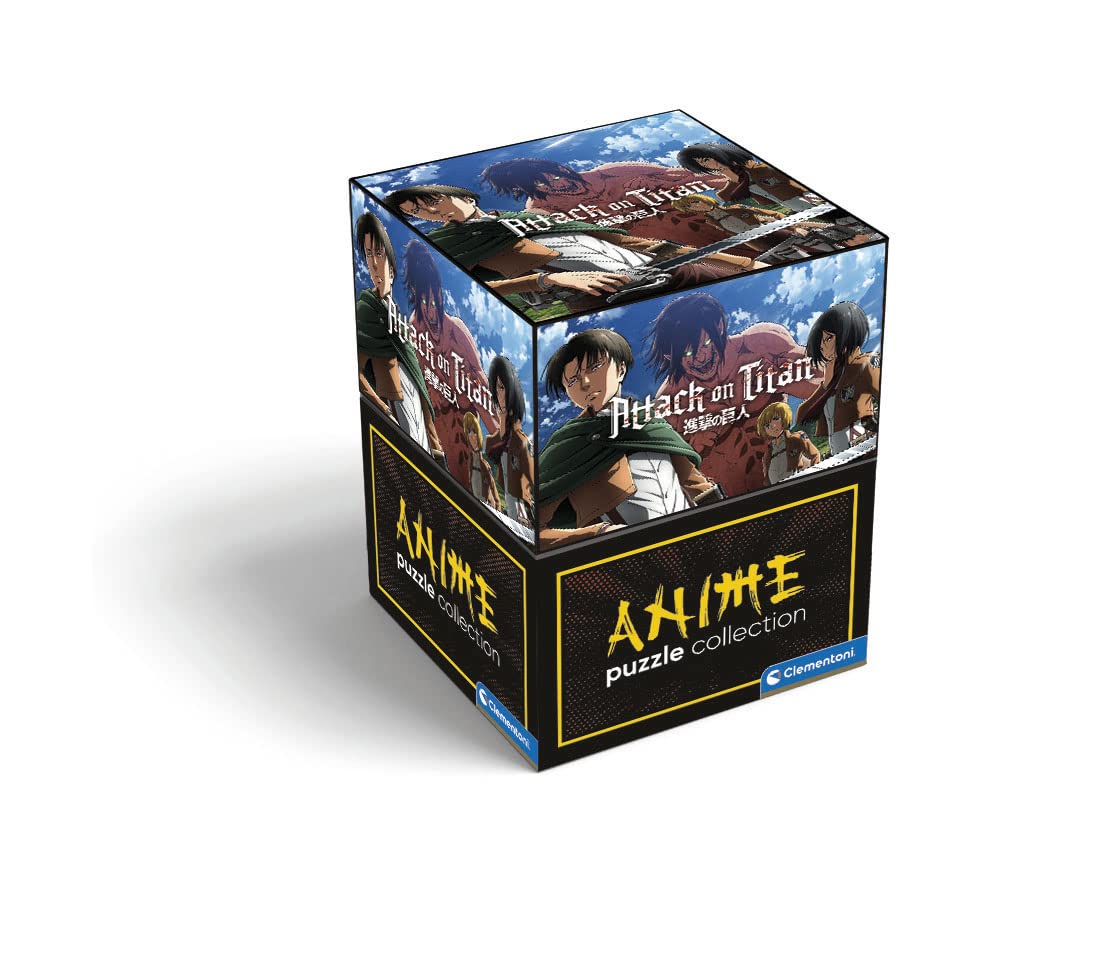 Clementoni Attack on Titan Puzzle 500 Pieces - Tile Game for Manga & Anime Fans - Gift for Children from 14 Years & Adults, 35139