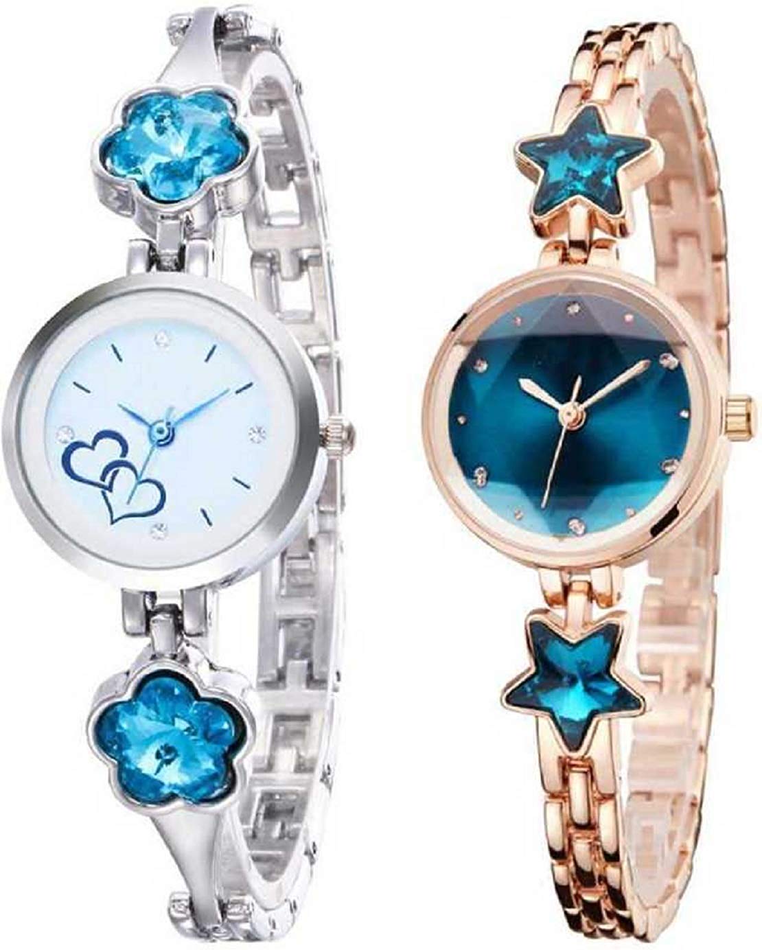 casera Analog Silvers and Coppers Diamond Combo Watches for Women and Girls (B08T7N1FQS) Amazon Price History, Amazon Price Tracker