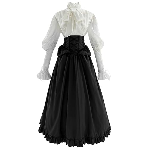 CR ROLECOS Victorian Dress Edwardian Renaissance Costume Women Medieval Vintage