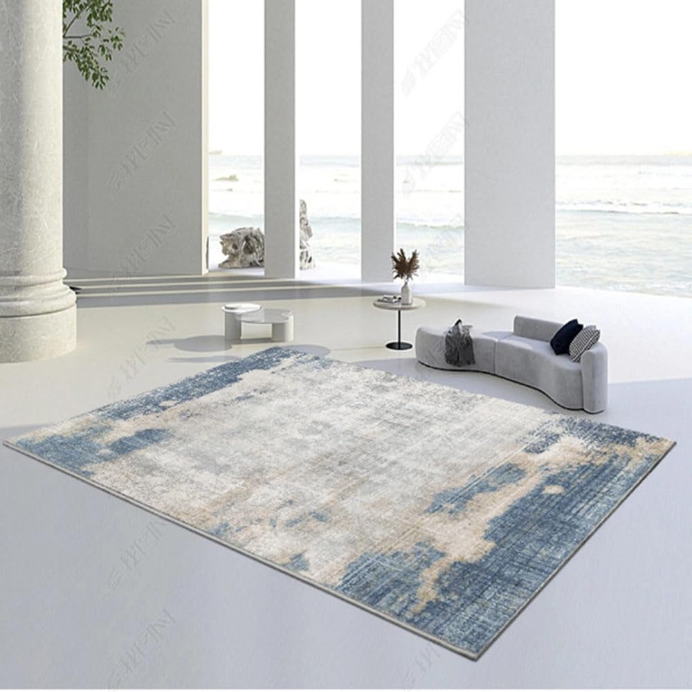 Tapis de chambre gris lavable pour éliminer la poussière et les taches
