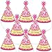 Girl Puppy Dog - Mini Cone Baby Shower or Birthday Party Hats - Small Little Party Hats - Set of 10