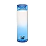 CELLO H2O Dual Color Glass Fridge Water Bottle 920ml, Blue | Durable, Reusable, BPA Free, Lead Free, Stainproof & Leakproof Glass Water Bottle | Perfect For Juice, Milk, Fruit Detox Water & Beverages