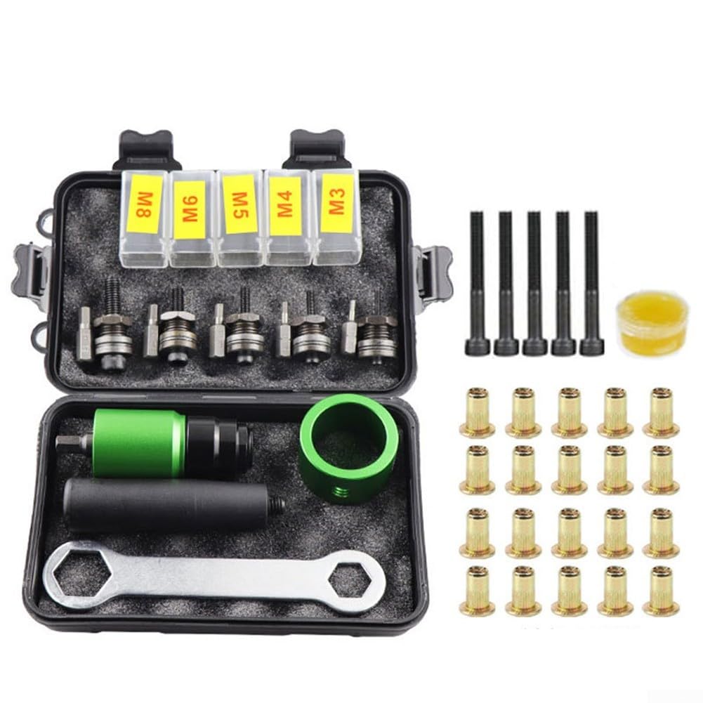 Accesorios de remachado SW8, cabezas neumáticas manuales eléctricas de la tuerca del remache para los pernos y las lámparas(4)