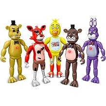 Action Figures Set, 5 Pcs Action Figures Toy, 5.5 Inches Movable Joints Collectible Toys Set with Light for Toys Dolls Gifts Cake Toppers