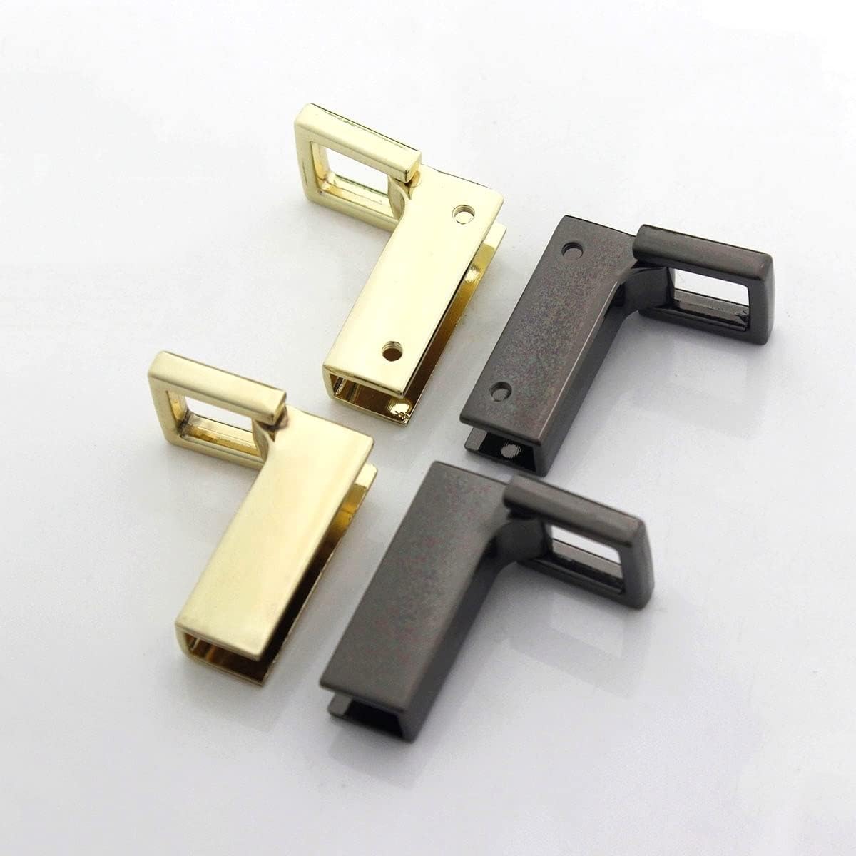 Metal Bag Side Anchor Gusset Fashion Hanger Clamps Bag Side Edge Anchor Link Hardware for Bag Purse Strap(D)