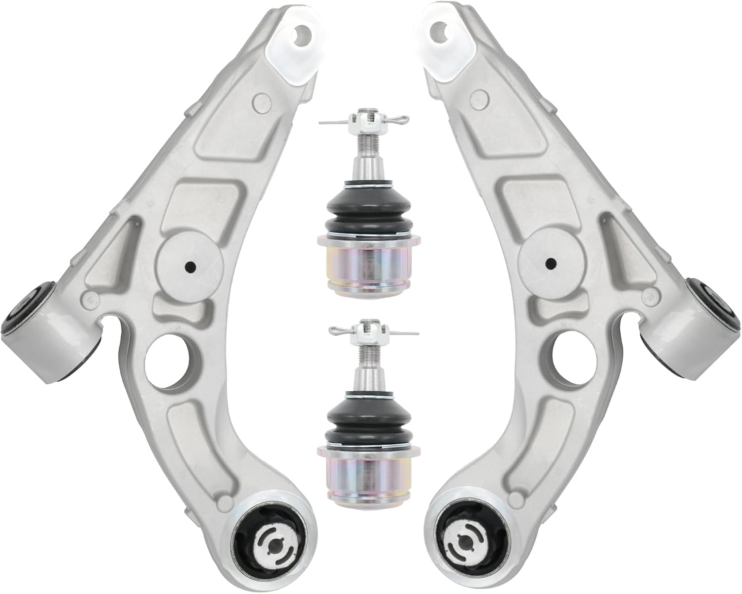 4Pc Suspension Kit Front Lower Control Arm with Ball Joint Compatible with 2019 2020 2021 2022 2023 Jeep Cherokee Reference Part Number K643774 K643775 K500287
