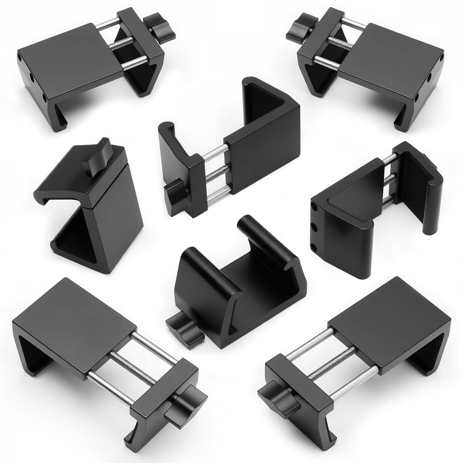 Universal Heavy-Duty Outdoor Furniture Clips For Wicker Patio Furniture,Blasoul Anti-Separation Locking System for Sectional Couch,Secures up to 2.5" Square & Round Tubes(8pcs)