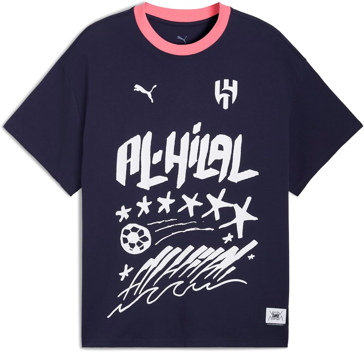 PUMA Hombre Aros X Manchester City Gráfico Cuello redondo Manga Corta Casual Tops Casual