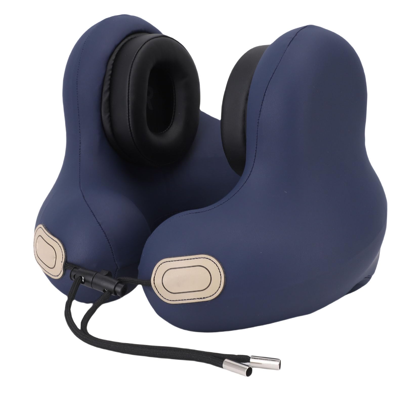 Podróżna poduszka pod kark z ergonomicznym wsparciem 360 stopni i redukcją hałasu, 205x245x260mm, do biura, domu, samolotu, pociągu i samochodu, wykonana z poliestru