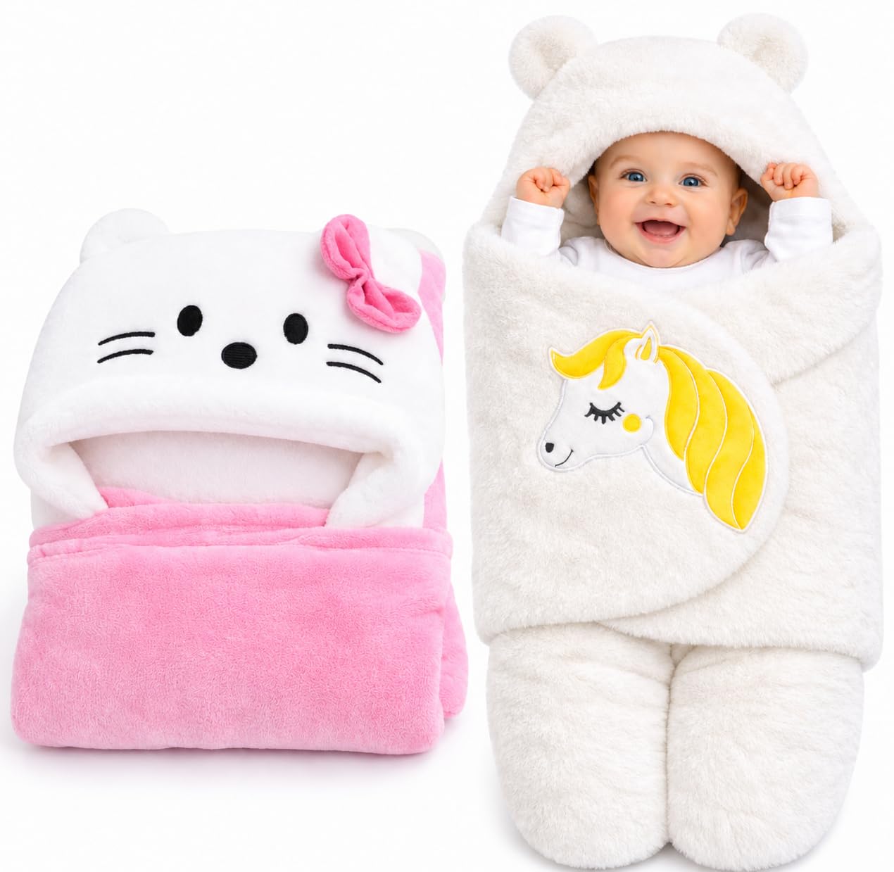 First Kick Baby Blanket Combo Gift Pack - Newborn Swaddle -15