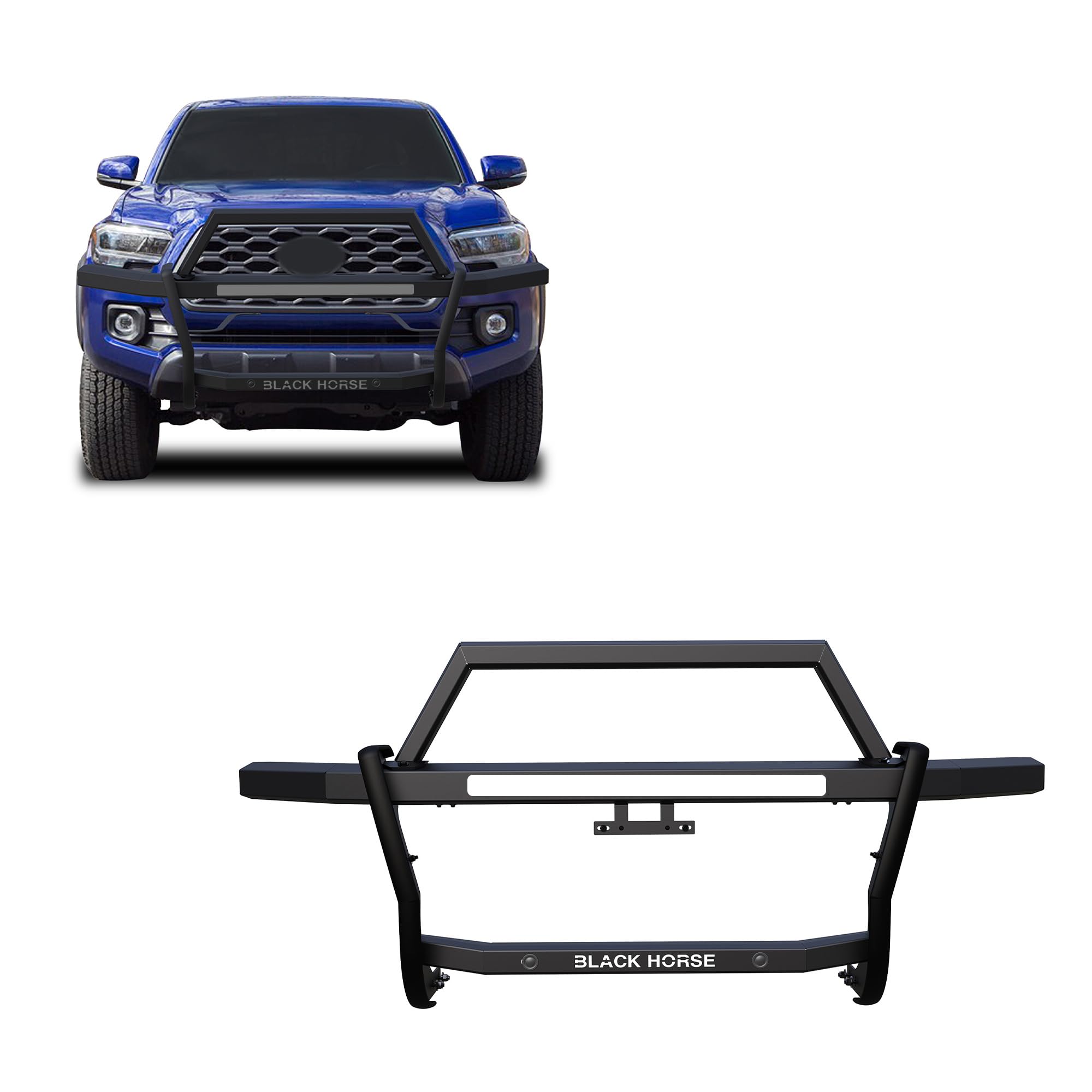 Black Horse Rambler Grille Guard Modular Black Compatible with 2010-2024 Toyota 4Runner-RAGT20