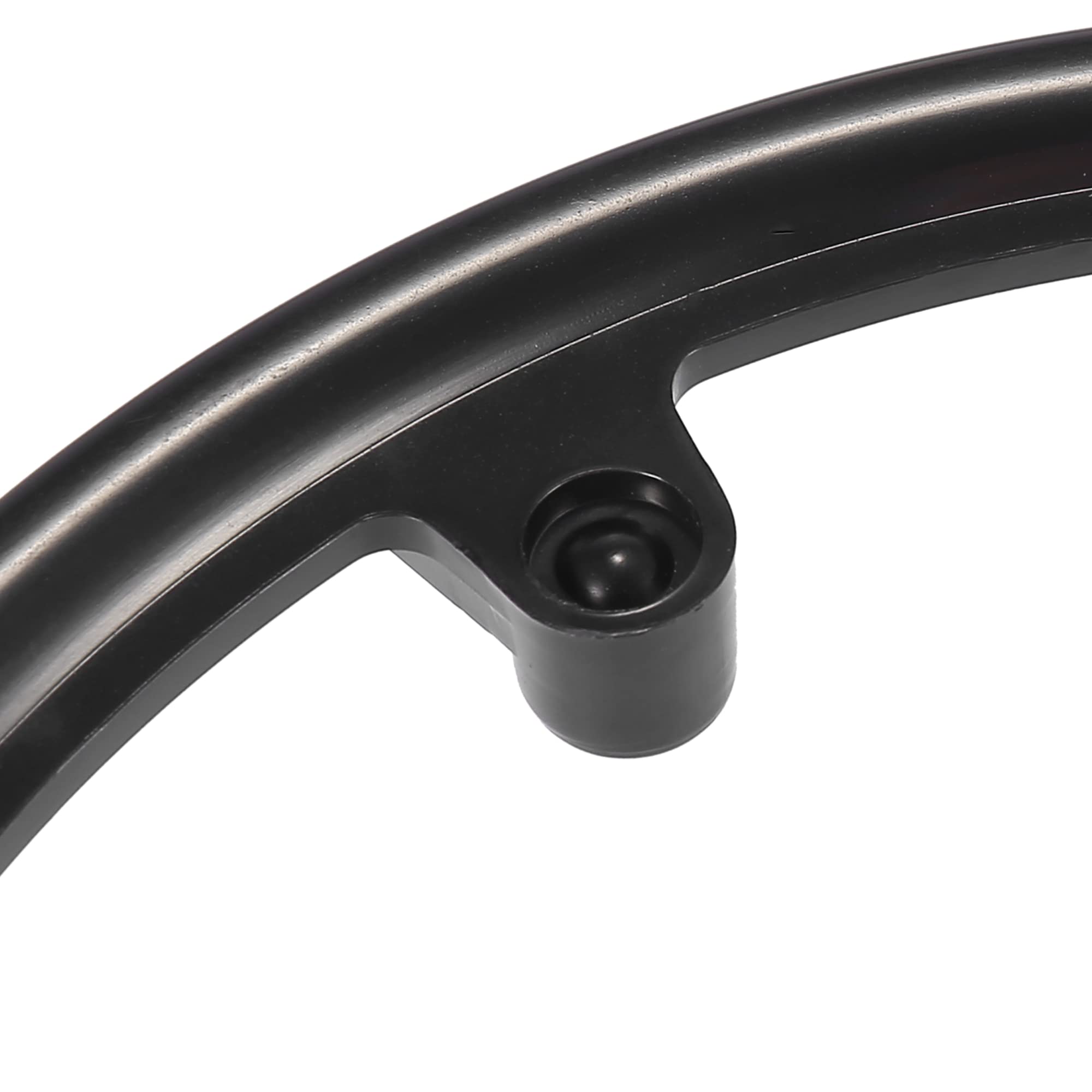 X AUTOHAUX Osłona koła łańcucha, 42 zęby, czarna, 1 szt. rower tworzywo sztuczne | Podział 10 cm, 4 otwory, 1,3 x 18,5 cm, do rowerów górskich, wyścigowych