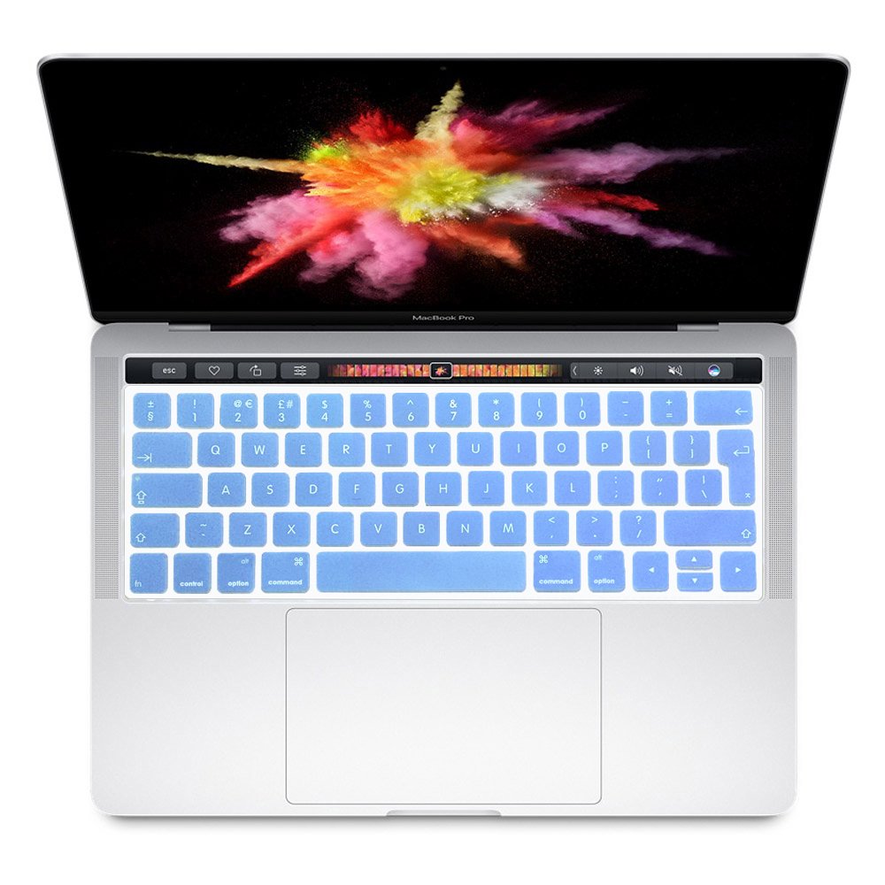 Se7enline Compatible with Macbook Keyboard Cover Skin for Mac Neo & Air 13/15 & Pro 14/16 inch (M5 M4 M3 M2 M1 A18 Pro) 2026/2025/2024/2023/2022/2021 Silicone Waterproof Dustproof EU Layout,Black — view 41