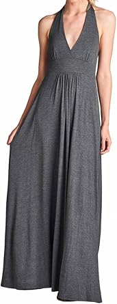 halter maxi dress casual