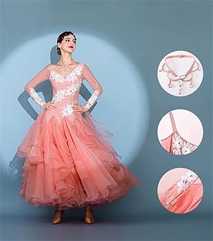 エレガントなピンクのダンスドレス エレガントなピンクのダンスドレス ピンクフラワーエレガント