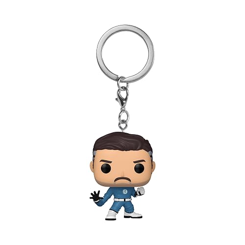 Funko Pop! Keychain: The Fantastic Four: First Steps - Mister Fantastic - Fantastic Four (2025) Novelty Keyring - Collectable Mini Figure - Stocking Filler - Gift Idea - Official Merchandise