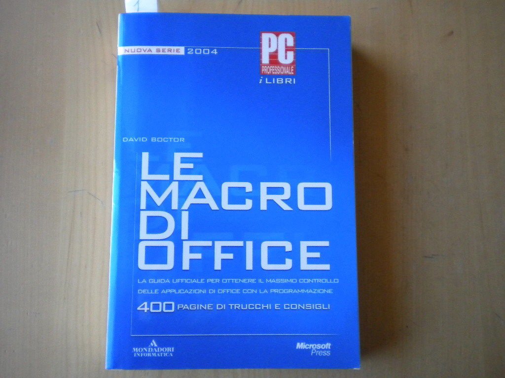 Le macro di Office. I portatili