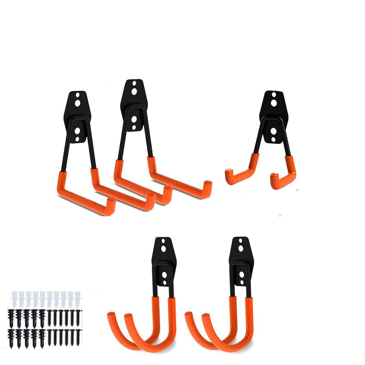 Buy Harapu Garage Storage Utility Hooks, 5 Pack Heavy Duty Wall ed Tool