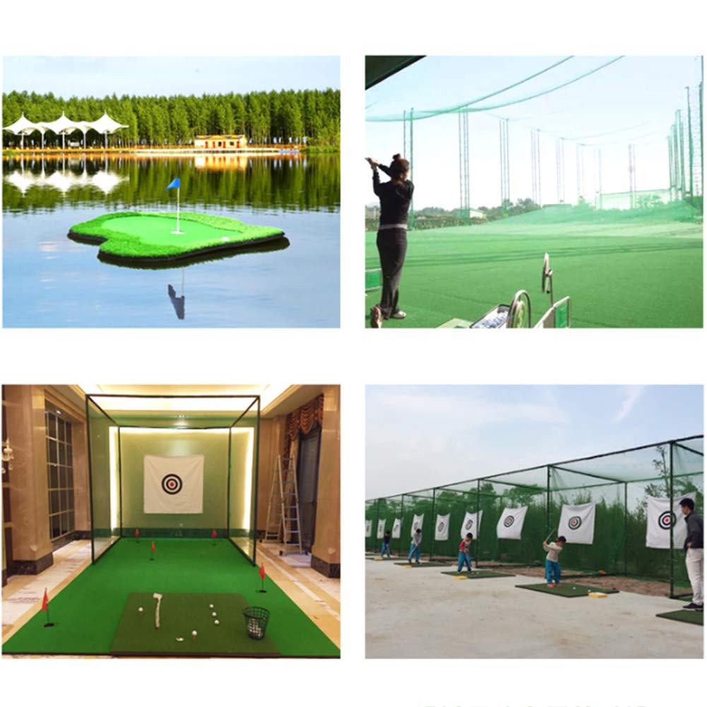 Red de Barrera de práctica de Golf, Red de Golpe de Pelota de Golf Portátil, Practica Tus Habilidades de Conducción y Golpeo para Uso en Interiores y Exteriores, Verde