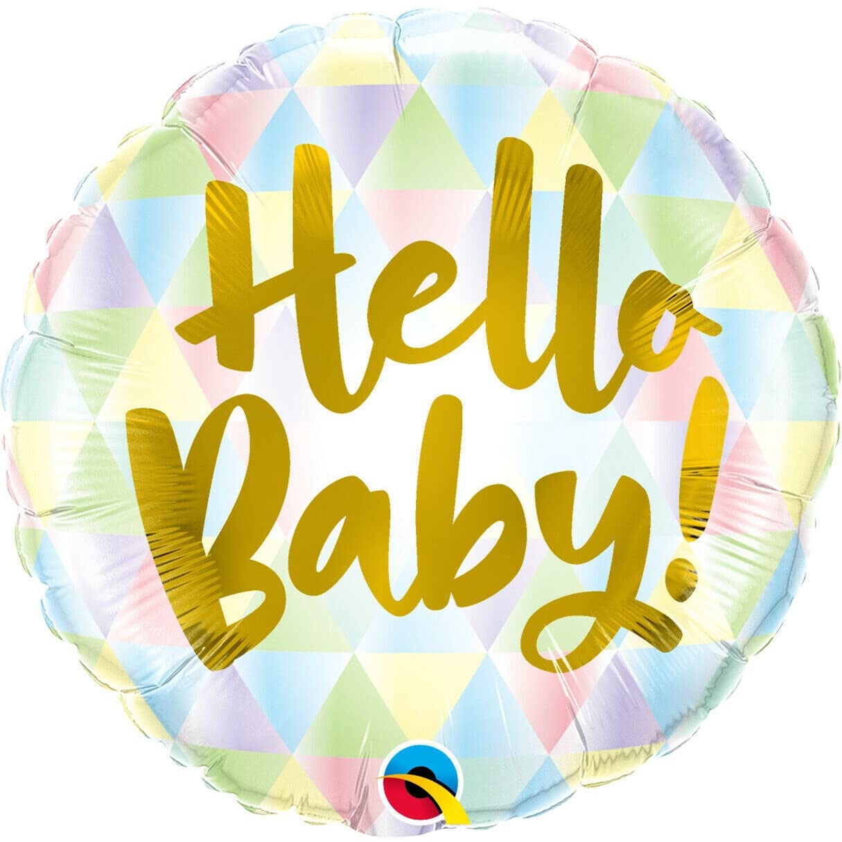 Qualatex 18" Hello Baby Foil Balloon, Multicolor
